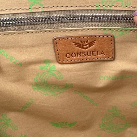 Consuela Wine Candy Crush Slim Quilted Patent Leather Shoulder Bag With Tan Acce - Picture 10 of 16